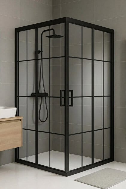 Siyah Karolajlı Modern Duşakabin