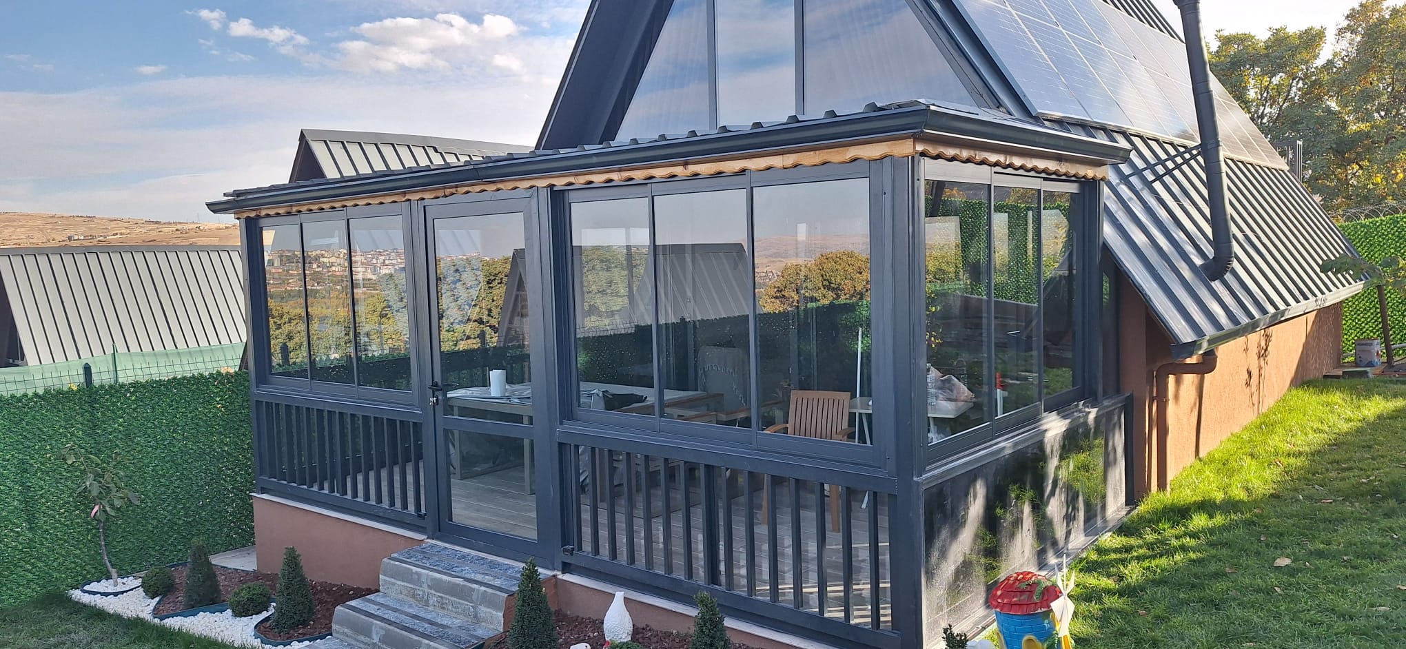 Bungalov Veranda Sürgülü Sistem